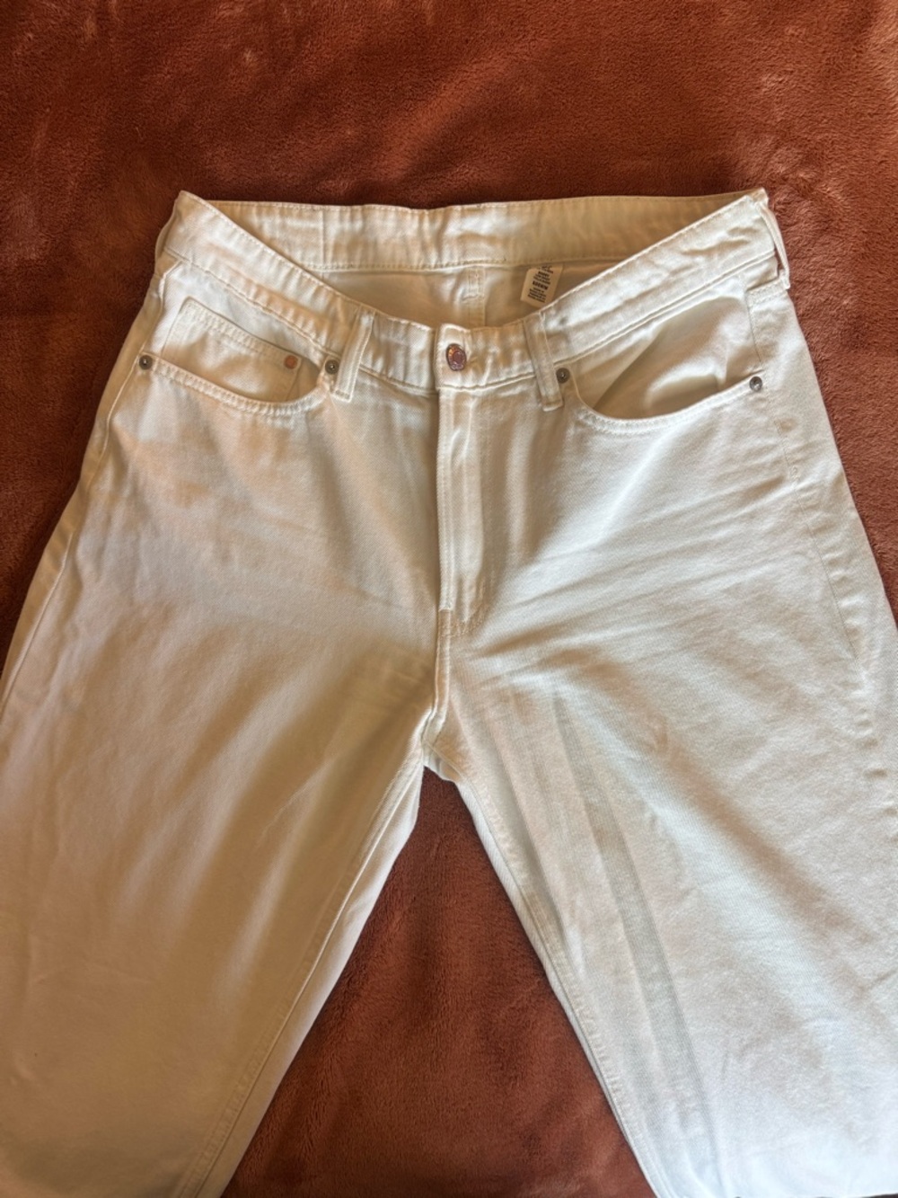 White baggy low waist Jeans